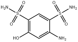 1,3-Benzenedisulfonamide, 4-amino-6-hydroxy- Struktur