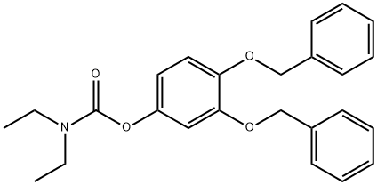 Carbamic acid, diethyl-, 3,4-bis(phenylmethoxy)phenyl ester (9CI)