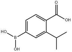 4-Carboxy-3-isopropylphenylboronic acid Struktur