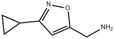 5-Isoxazolemethanamine, 3-cyclopropyl- Struktur