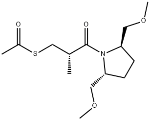 Ethanethioic acid, S-[(2S)-3-[(2R,5R)-2,5-bis(methoxymethyl)-1-pyrrolidinyl]-2-methyl-3-oxopropyl] ester