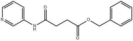 Butanoic acid, 4-oxo-4-(3-pyridinylamino)-, phenylmethyl ester Struktur