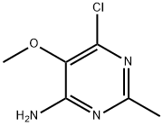 4-Pyrimidinamine, 6-chloro-5-methoxy-2-methyl- Struktur