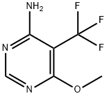 4-Pyrimidinamine, 6-methoxy-5-(trifluoromethyl)- Struktur