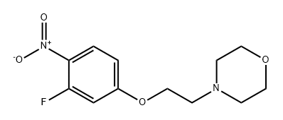 Morpholine, 4-[2-(3-fluoro-4-nitrophenoxy)ethyl]- Struktur