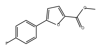 2-Furancarboxylic acid, 5-(4-fluorophenyl)-, methyl ester Struktur