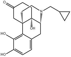 Morphinan-6-one, 17-(cyclopropylmethyl)-3,4,14-trihydroxy- Struktur