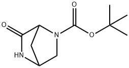 2,5-Diazabicyclo[2.2.1]heptane-2-carboxylic acid, 6-oxo-, 1,1-dimethylethyl ester Struktur