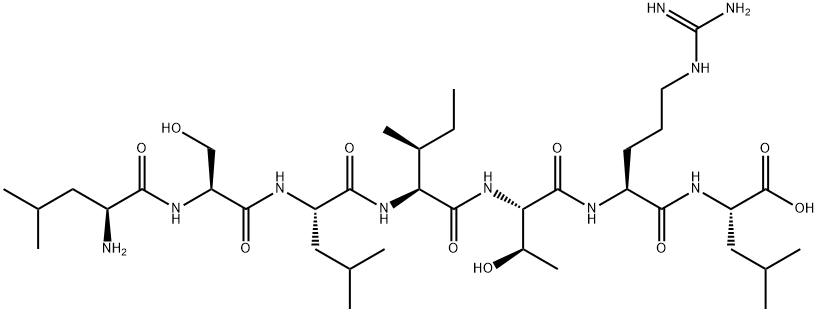 L-Leucine, L-leucyl-L-seryl-L-leucyl-L-isoleucyl-L-threonyl-L-arginyl- Struktur