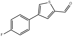 JR-9078, 4-(4-Fluorophenyl)thiophene-2-carbaldehyde, 97% Struktur