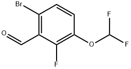 Benzaldehyde, 6-bromo-3-(difluoromethoxy)-2-fluoro- Struktur