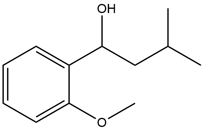 1-(2-methoxyphenyl)-3-methylbutan-1-ol Struktur