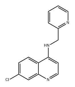 4-Quinolinamine, 7-chloro-N-(2-pyridinylmethyl)- Struktur