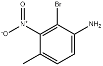 Benzenamine, 2-bromo-4-methyl-3-nitro- Struktur