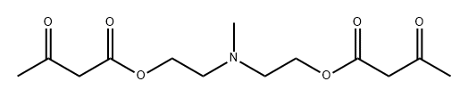 Butanoic acid, 3-oxo-, (methylimino)di-2,1-ethanediyl ester (9CI) Struktur