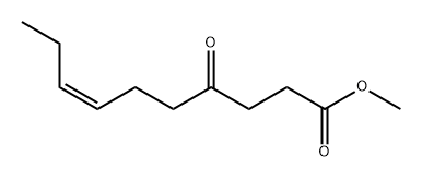 7-Decenoic acid, 4-oxo-, methyl ester, (7Z)- Struktur