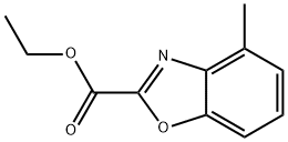 2-Benzoxazolecarboxylic acid, 4-methyl-, ethyl ester Struktur