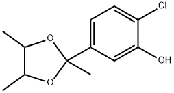 Phenol, 2-chloro-5-(2,4,5-trimethyl-1,3-dioxolan-2-yl)-