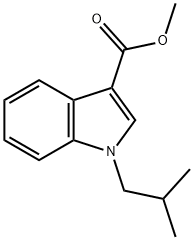 1H-Indole-3-carboxylic acid, 1-(2-methylpropyl)-, methyl ester Struktur