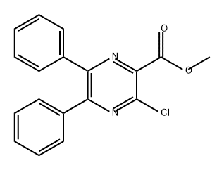 2-Pyrazinecarboxylic acid, 3-chloro-5,6-diphenyl-, methyl ester