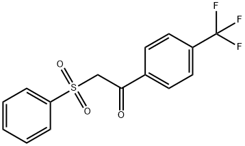 Ethanone, 2-(phenylsulfonyl)-1-[4-(trifluoromethyl)phenyl]- Struktur