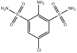 1,3-Benzenedisulfonamide, 2-amino-5-chloro- Struktur