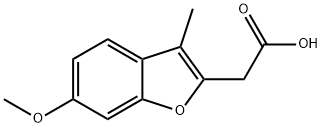 2-Benzofuranacetic acid, 6-methoxy-3-methyl- Struktur