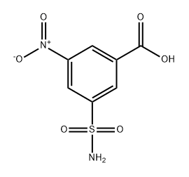 Benzoic acid, 3-(aminosulfonyl)-5-nitro- Struktur