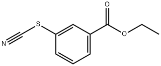 Benzoic acid, 3-thiocyanato-, ethyl ester Struktur