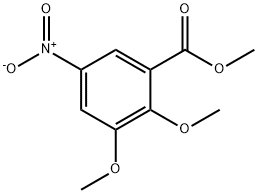 Benzoic acid, 2,3-dimethoxy-5-nitro-, methyl ester Struktur