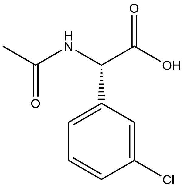 N-Ac-S-3-Chlorophenylglycine Struktur