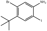 Benzenamine, 5-bromo-4-(1,1-dimethylethyl)-2-iodo- Struktur