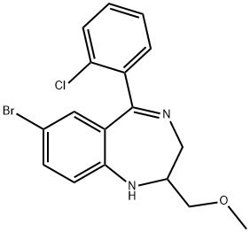 N-desmethylmetaclazepam Struktur