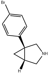 3-?Azabicyclo[3.1.0]?hexane, 1-?(4-?bromophenyl)?-?, (1S,?5R)?- Structure