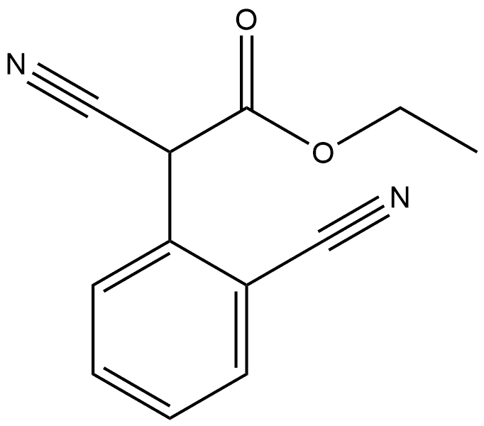 ethyl 2-cyano-2-(2-cyanophenyl)acetate Struktur