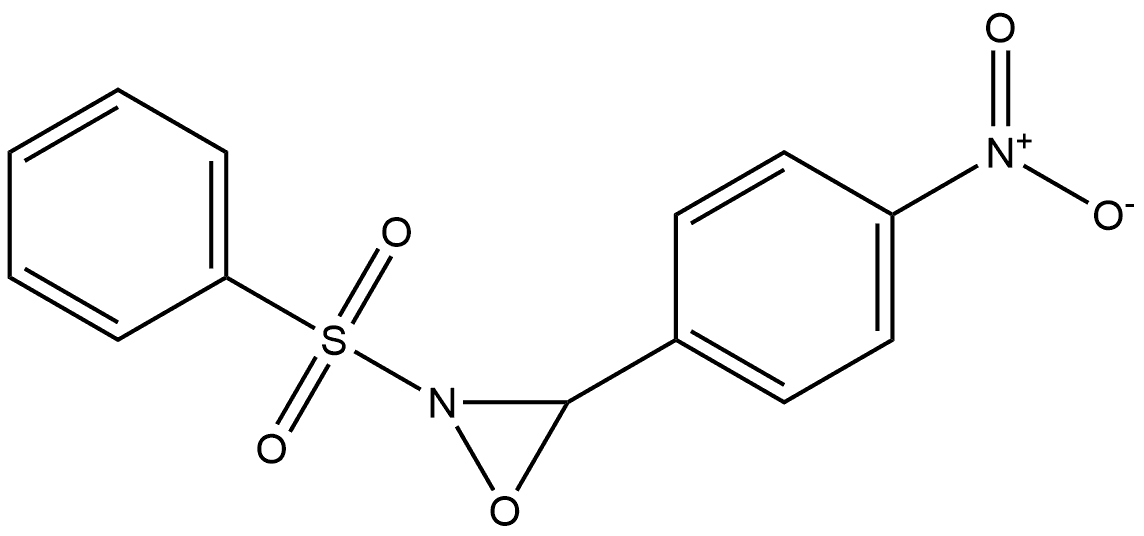 Oxaziridine, 3-(4-nitrophenyl)-2-(phenylsulfonyl)- Struktur