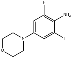 Benzenamine, 2,6-difluoro-4-(4-morpholinyl)- Struktur