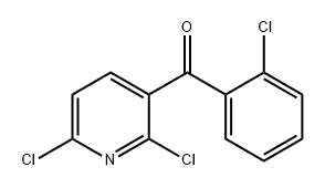 Methanone, (2-chlorophenyl)(2,6-dichloro-3-pyridinyl)- Struktur