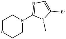 Morpholine, 4-(5-bromo-1-methyl-1H-imidazol-2-yl)- Struktur