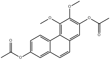 2,7-Phenanthrenediol, 3,4-dimethoxy-, 2,7-diacetate Struktur