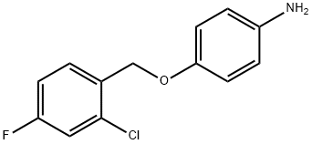 Benzenamine, 4-[(2-chloro-4-fluorophenyl)methoxy]- Struktur