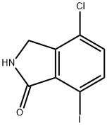 1H-Isoindol-1-one, 4-chloro-2,3-dihydro-7-iodo- Struktur