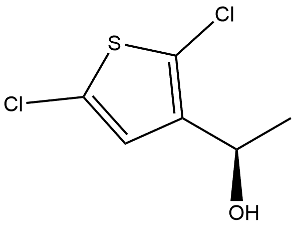 3-Thiophenemethanol, 2,5-dichloro-α-methyl-, (αR)- Struktur