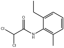 Acetamide, 2,2-dichloro-N-(2-ethyl-6-methylphenyl)- Struktur