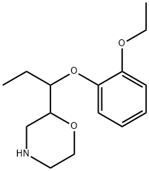 Morpholine, 2-[1-(2-ethoxyphenoxy)propyl]- Struktur