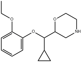 Morpholine, 2-[cyclopropyl(2-ethoxyphenoxy)methyl]- Struktur