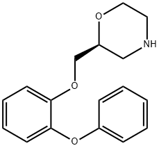 Morpholine, 2-[(2-phenoxyphenoxy)methyl]-, (2S)- Struktur