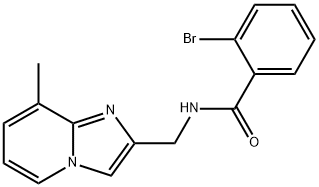 Benzamide, 2-bromo-N-[(8-methylimidazo[1,2-a]pyridin-2-yl)methyl]- Struktur