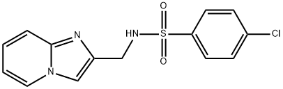 Benzenesulfonamide, 4-chloro-N-(imidazo[1,2-a]pyridin-2-ylmethyl)- Struktur