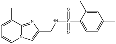 Benzenesulfonamide, 2,4-dimethyl-N-[(8-methylimidazo[1,2-a]pyridin-2-yl)methyl]- Struktur